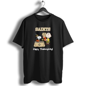 Saints New Orleans Happy Thanksgiving Snoopy T Shirt