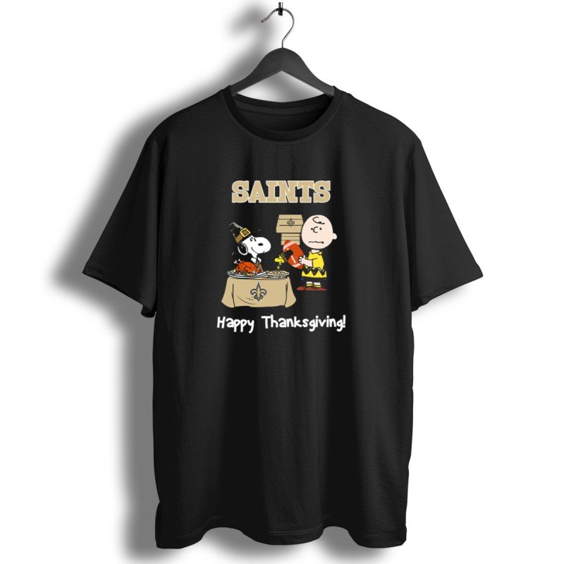 Saints New Orleans Happy Thanksgiving Snoopy T Shirt 1 T Shirt 1