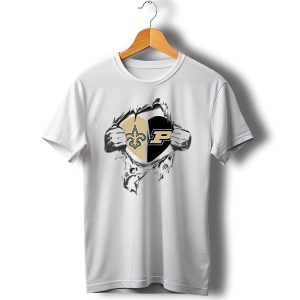 Saints Purdue Heart Rip T Shirt