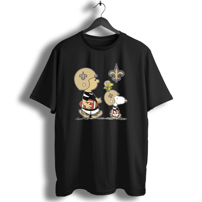 Saints Snoopy Peanuts Football Charlie Brown Woodstock Fleur De Lis T Shirt 1 T Shirt 1