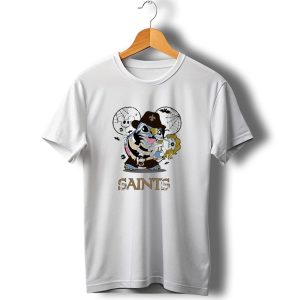 Saints Stitch Freddy Krueger Halloween New Orleans Football Horror T Shirt