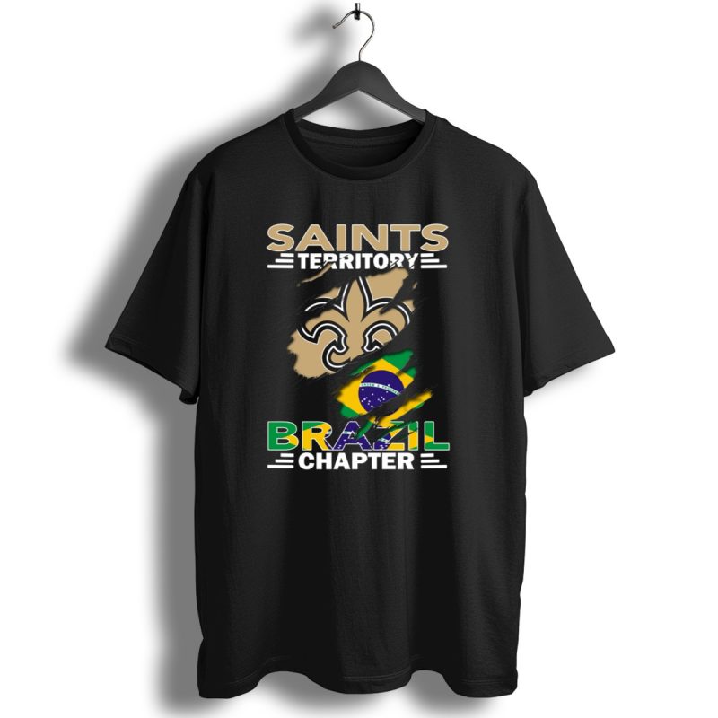 Saints Territory Brazil Chapter Fleur De Lis Flag T Shirt 1 T Shirt 1