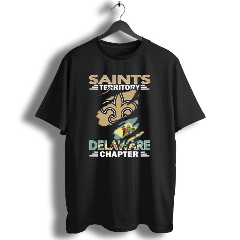 Saints Territory Delaware Chapter Fleur De Lis And State Flag T Shirt 1 T Shirt 1