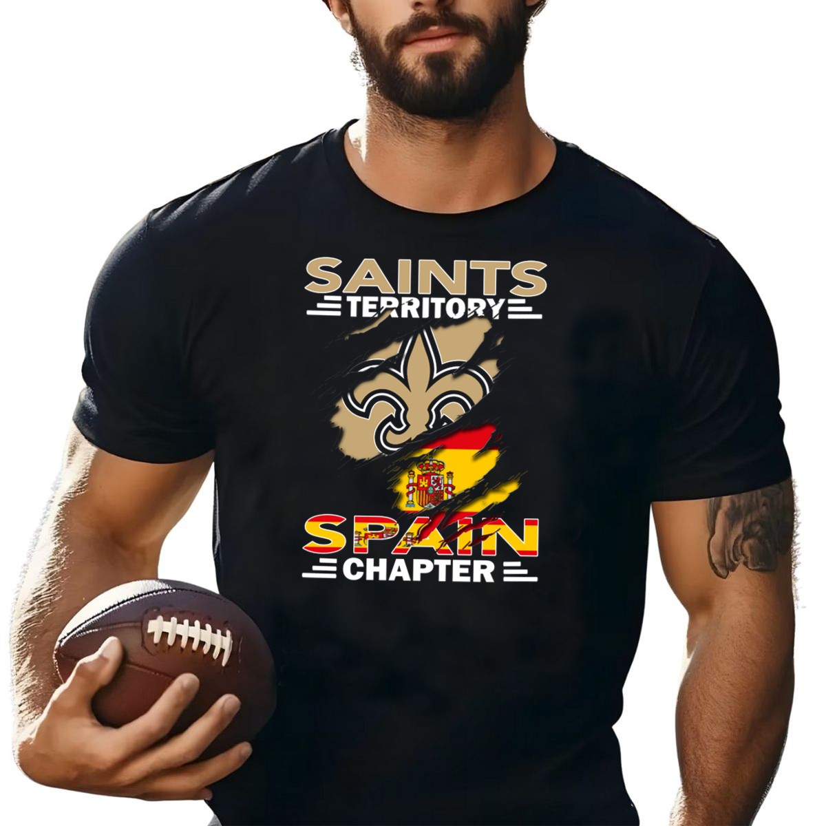 Saints-Territory-Fleur-De-Lis-Spain-Chapter-Flag-T-Shirt-1_t-shirt-4_5