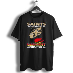 Saints Territory Germany Chapter Flag Fleur De Lis T Shirt