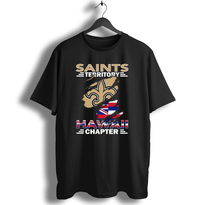Saints-Territory-Hawaii-Chapter-Fleur-De-Lis-And-Hawaiian-Flag-T-Shirt-1_T-Shirt-1 Saints Territory Hawaii Chapter Fleur De Lis And Hawaiian Flag T Shirt 1 T Shirt 1