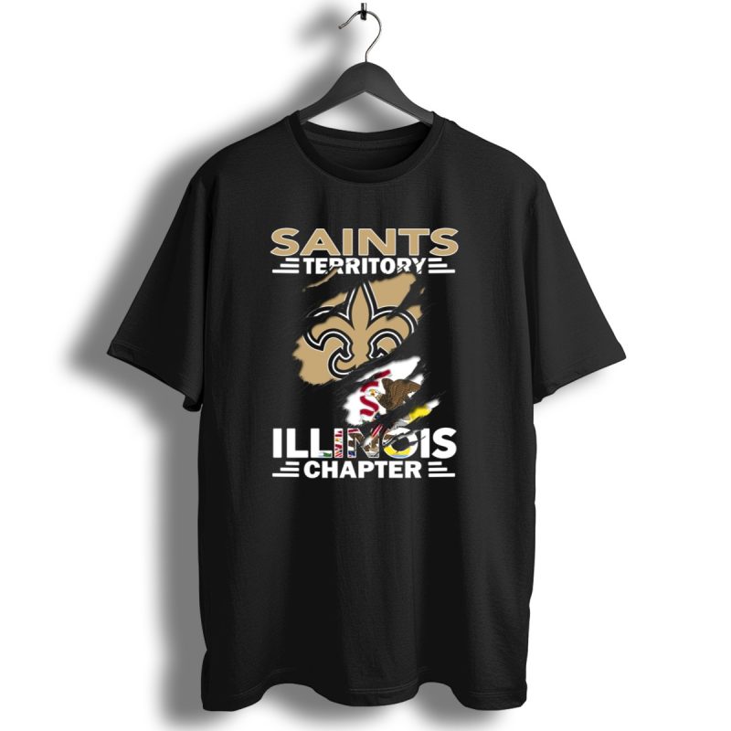 Saints-Territory-Illinois-Chapter-Fleur-De-Lis-And-State-Flag-T-Shirt-1_T-Shirt-1 Saints Territory Illinois Chapter Fleur De Lis And State Flag T Shirt 1 T Shirt 1