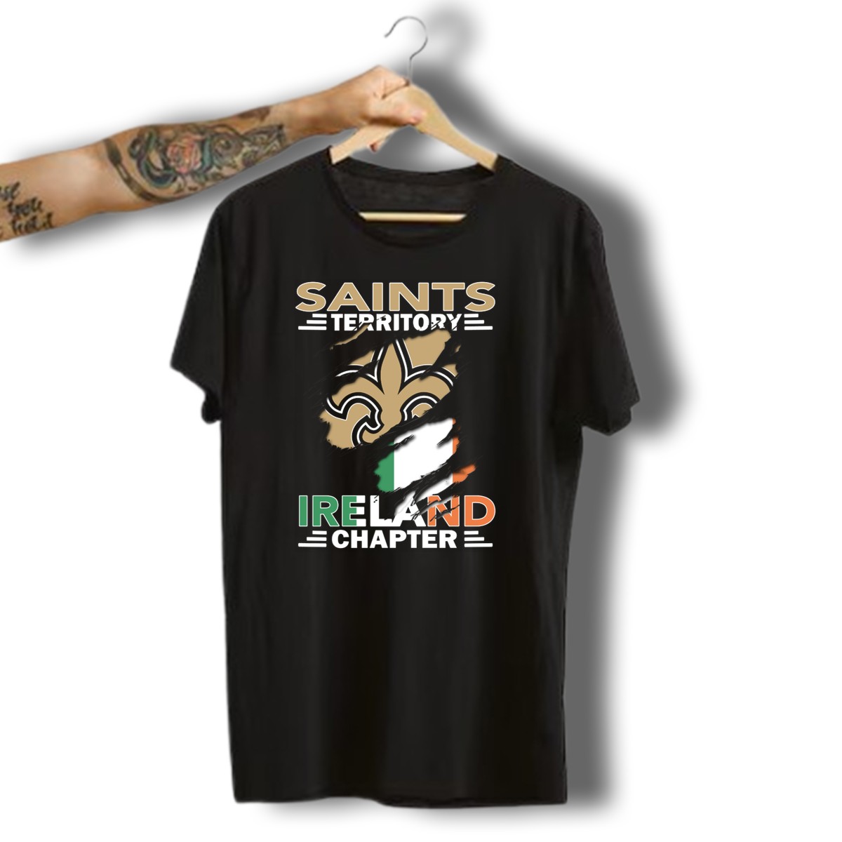 Saints-Territory-Ireland-Chapter-Fleur-De-Lis-With-Irish-Flag-T-Shirt-1_t-shirt-3_4