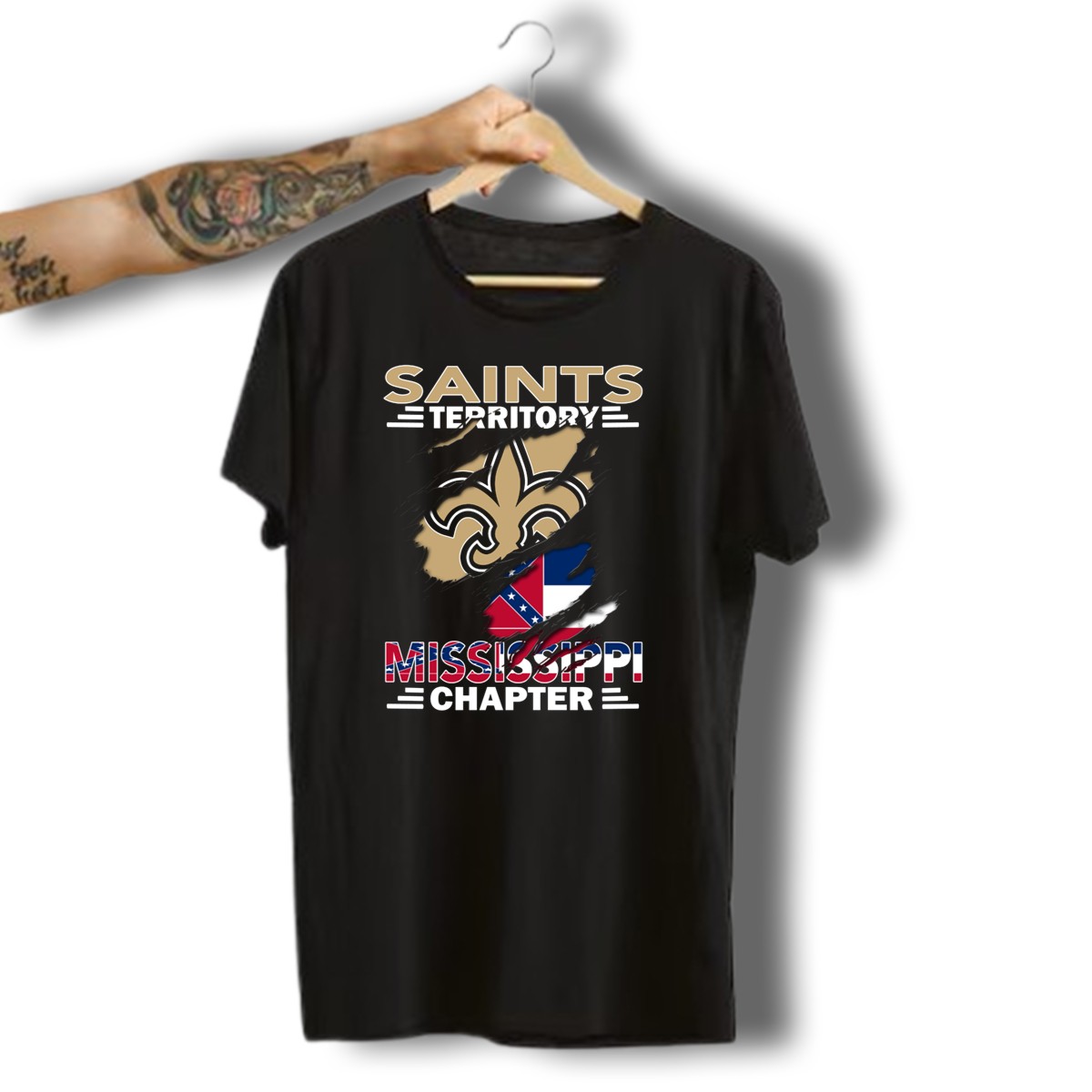 Saints-Territory-Mississippi-Chapter-Fleur-De-Lis-And-Mississippi-Flag-T-Shirt-1_t-shirt-3_4