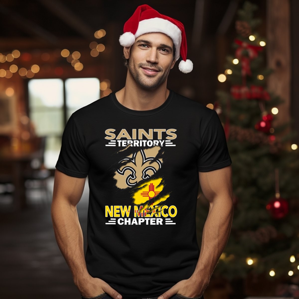 Saints-Territory-New-Mexico-Chapter-Fleur-De-Lis-And-Zia-T-Shirt-1_t-shirt-1_2