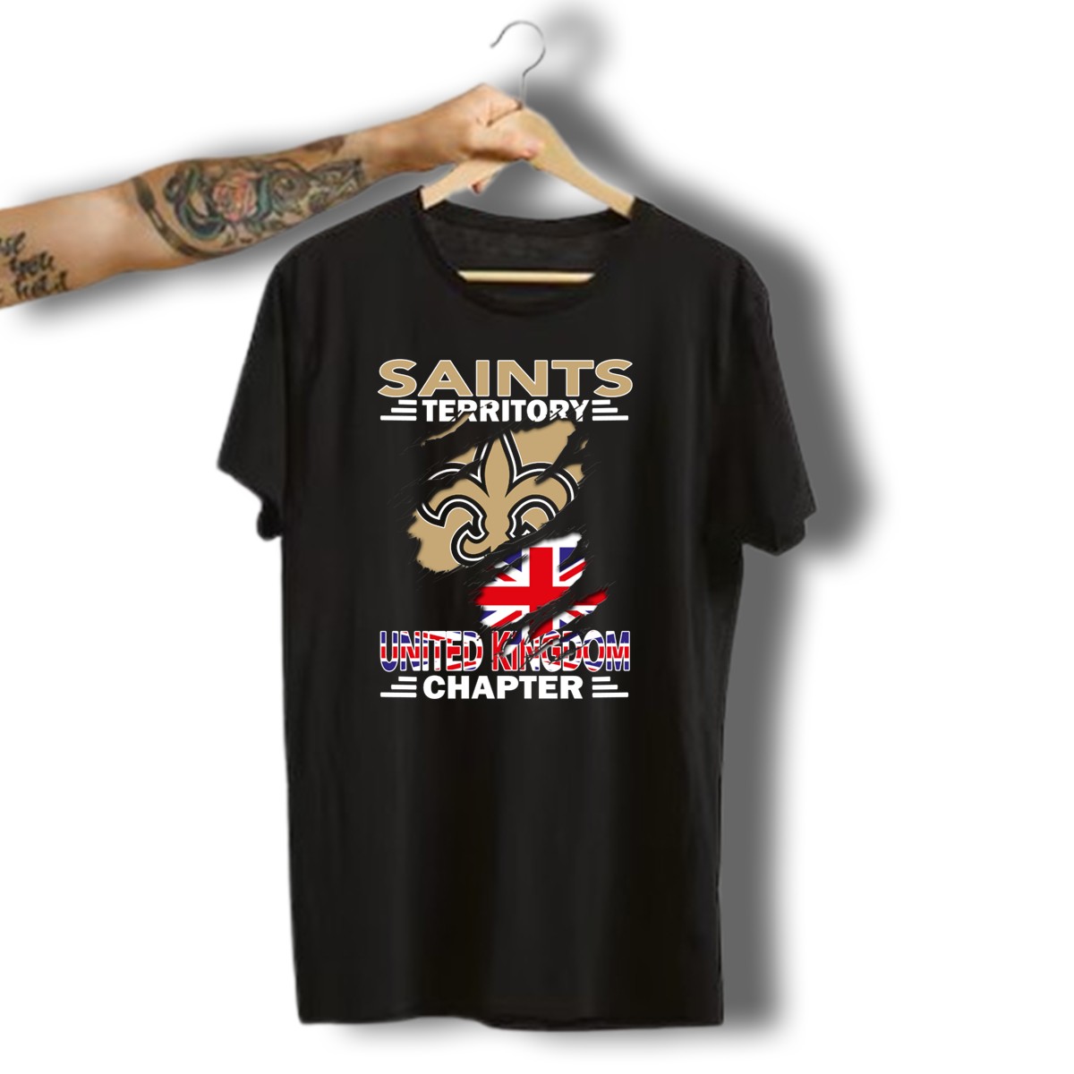 Saints-Territory-United-Kingdom-Chapter-Fleur-De-Lis-And-Union-Jack-T-Shirt-1_t-shirt-3_4
