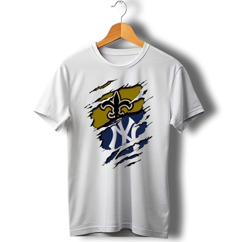 Saints-Yankees-Fleur-De-Lis-And-Interlocking-Ny-Symbol-Torn-T-Shirt-1_T-Shirt-1 Saints Yankees Fleur De Lis And Interlocking Ny Symbol Torn T Shirt 1 T Shirt 1