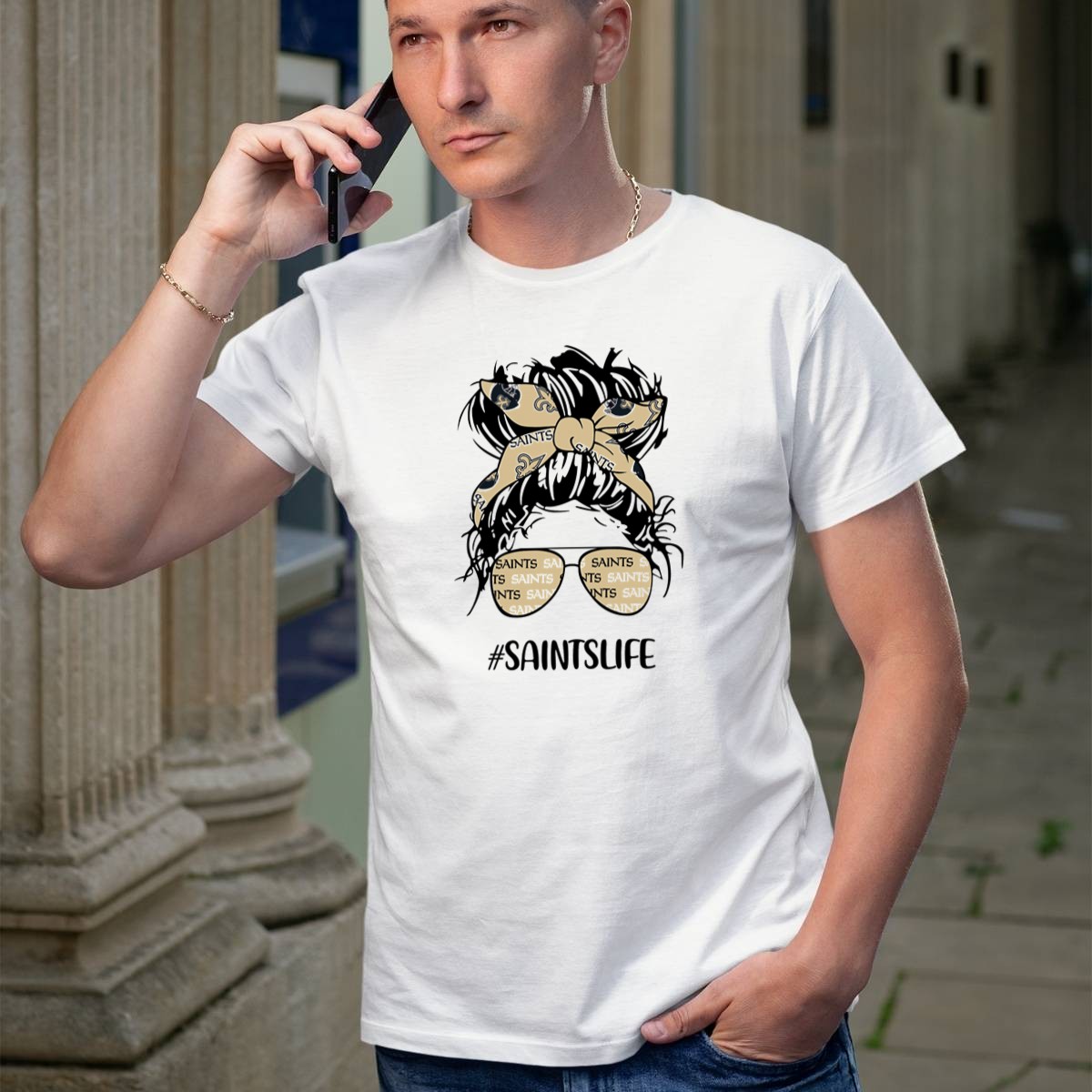 Saintslife-Messy-Bun-Girl-With-New-Orleans-Saints-Headband-And-Glasses-T-Shirt-1_t-shirt-1_2