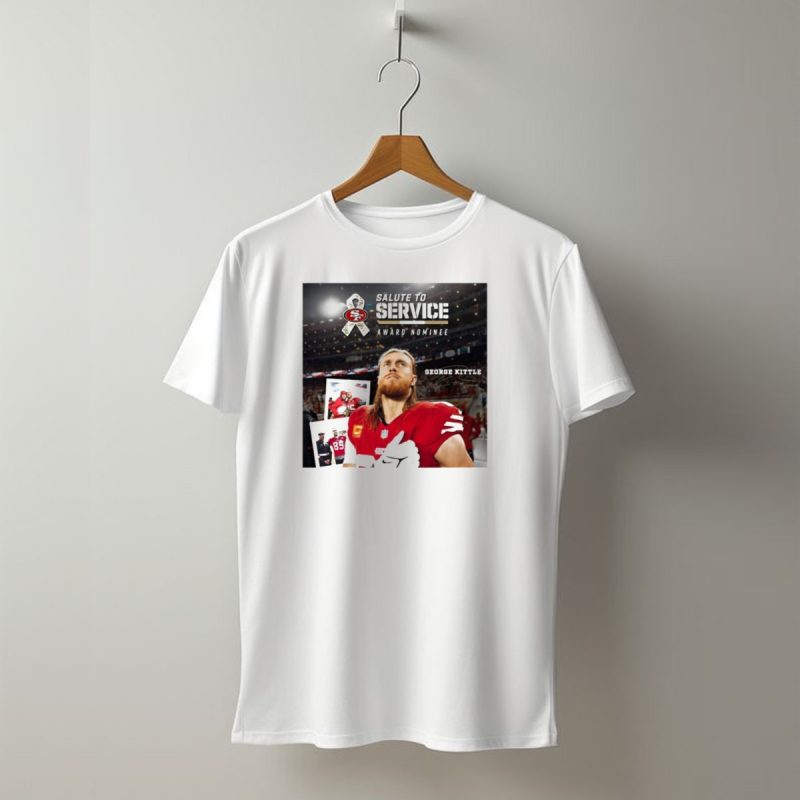 Salute To Service San Francisco 49Ers George Kittle Award Nominee Signature T Shirt T Shirt 1