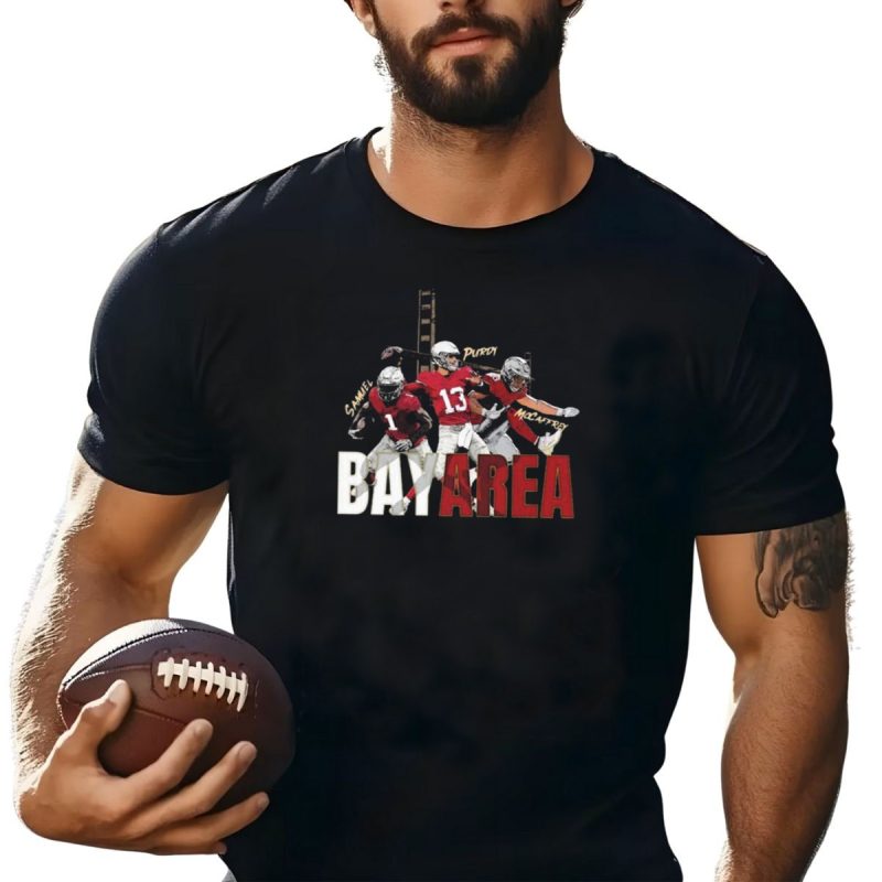 Sammel Purdy Mccaffrey San Francisco 49Ers Bay Area Trio Football T Shirt T Shirt 1