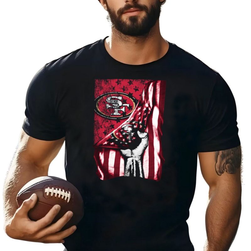 San Francisco 49Ers American Flag T Shirt T Shirt 1