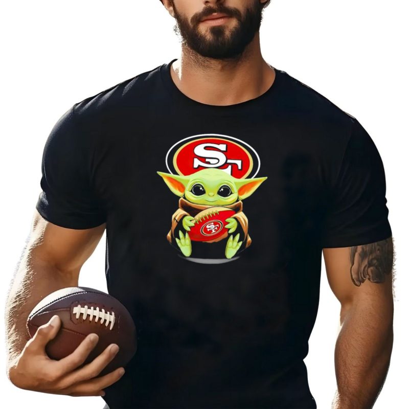 San Francisco 49Ers Baby Yoda Football Fan T Shirt T Shirt 1