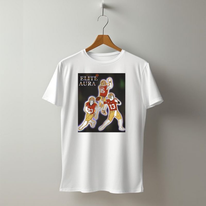 San Francisco 49Ers Elite Aura Kittle 85 Redemption Tour 23 13 Football Drawing T Shirt T Shirt 1