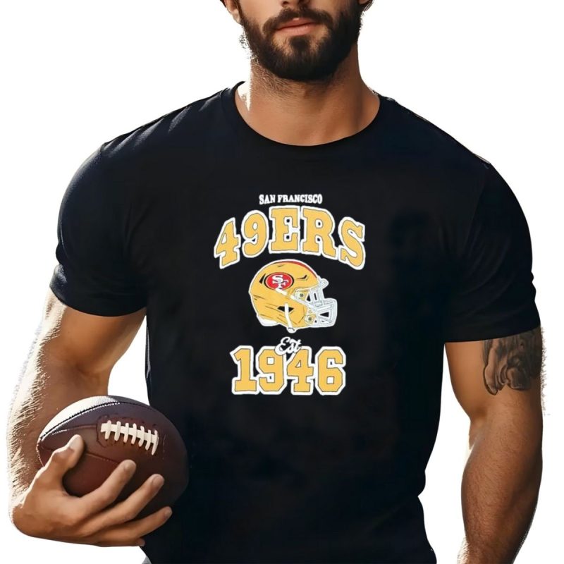 San Francisco 49Ers Est 1946 Aleali May Helmet T Shirt T Shirt 1