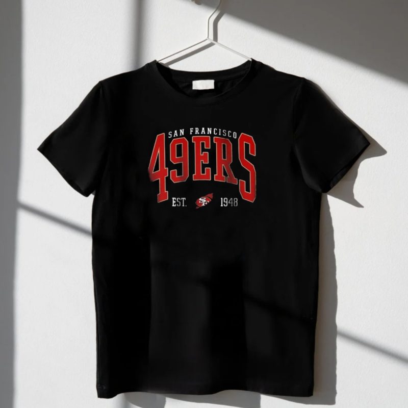 San Francisco 49Ers Estkids T Shirt F1948 Vintage Style Niners Crewneck Football Swea T Shirt T Shirt 1 2