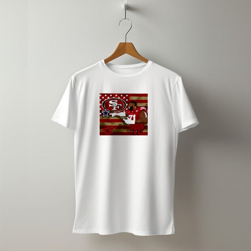San Francisco 49Ers Faithful Gear Trent Williams Defeat Cowboys America Flag Sf T Shirt T Shirt 1