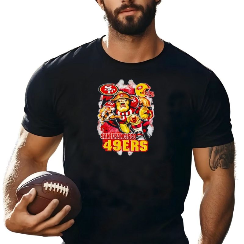 San Francisco 49Ers Fierce Lion Mascot Graphic For Fans T Shirt T Shirt 1