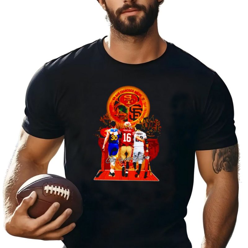 San Francisco 49Ers Giants Golden State Warriors Halloween Curry Montana Posey T Shirt T Shirt 1