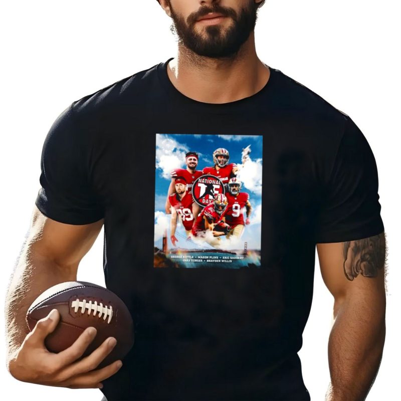 San Francisco 49Ers Happy Holidays National Tight Ends Day George Kittle Mason Pline T Shirt T Shirt 1