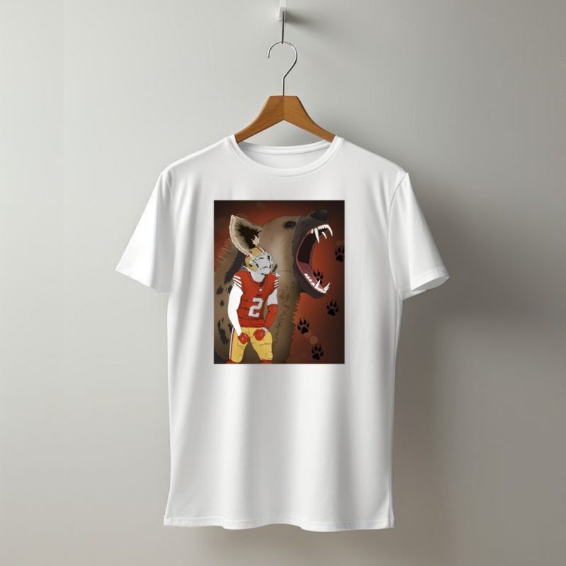 San Francisco 49Ers Redemption Tour Day 68 Drawing Hyena And Player Number Two T Shirt T Shirt 1