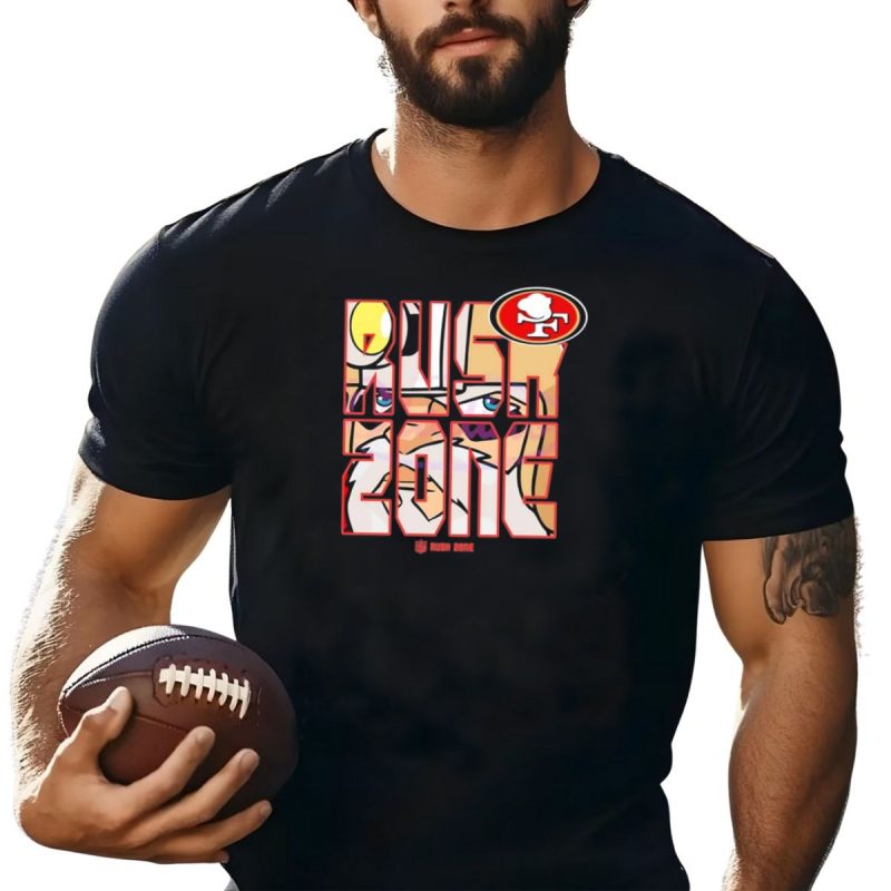 San Francisco 49Ers Rush Zone Cartoon Football T Shirt T Shirt 1