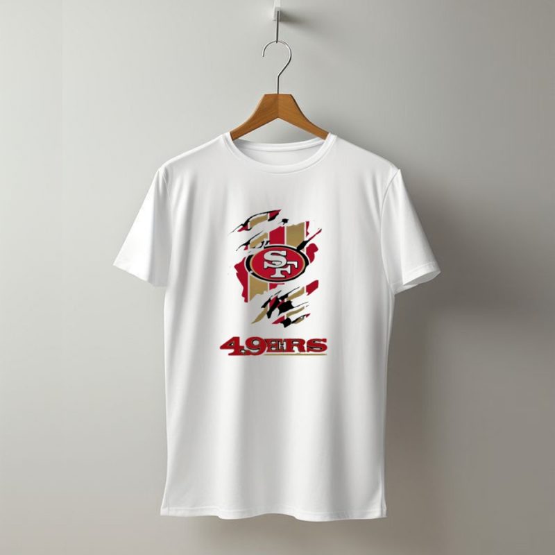 San Francisco 49Ers Sf Logo With Red And Gold Stripes 49Ers T Shirt T Shirt 1
