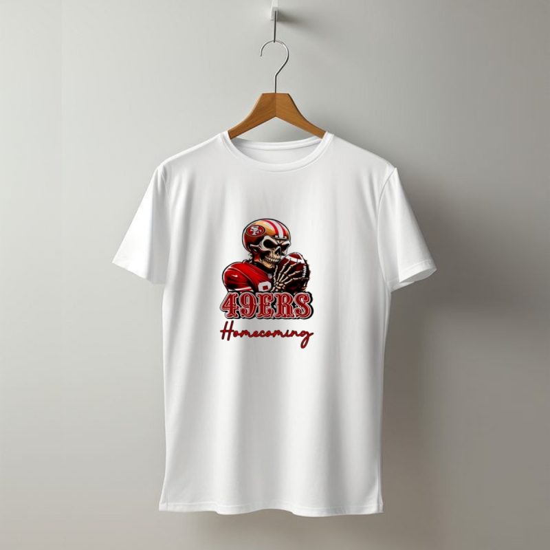 San Francisco 49Ers Skull Homecoming Football T Shirt T Shirt 1