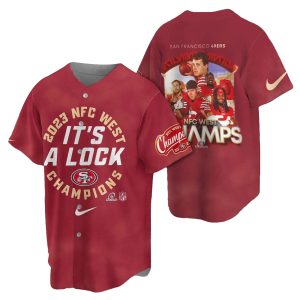 San Francisco 49ers 2023 It's A Lock 2023 Nfc West Champions Baseball Jersey