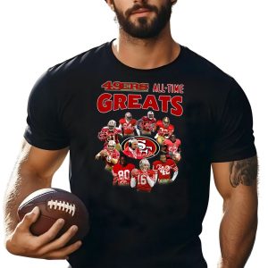 San Francisco 49ers All Time Greats Team Players Signatures shirt
