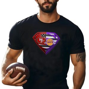 San Francisco 49ers And Los Angeles Lakers Superman shirt