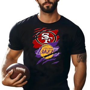 San Francisco 49ers And Los Angeles Lakers shirt