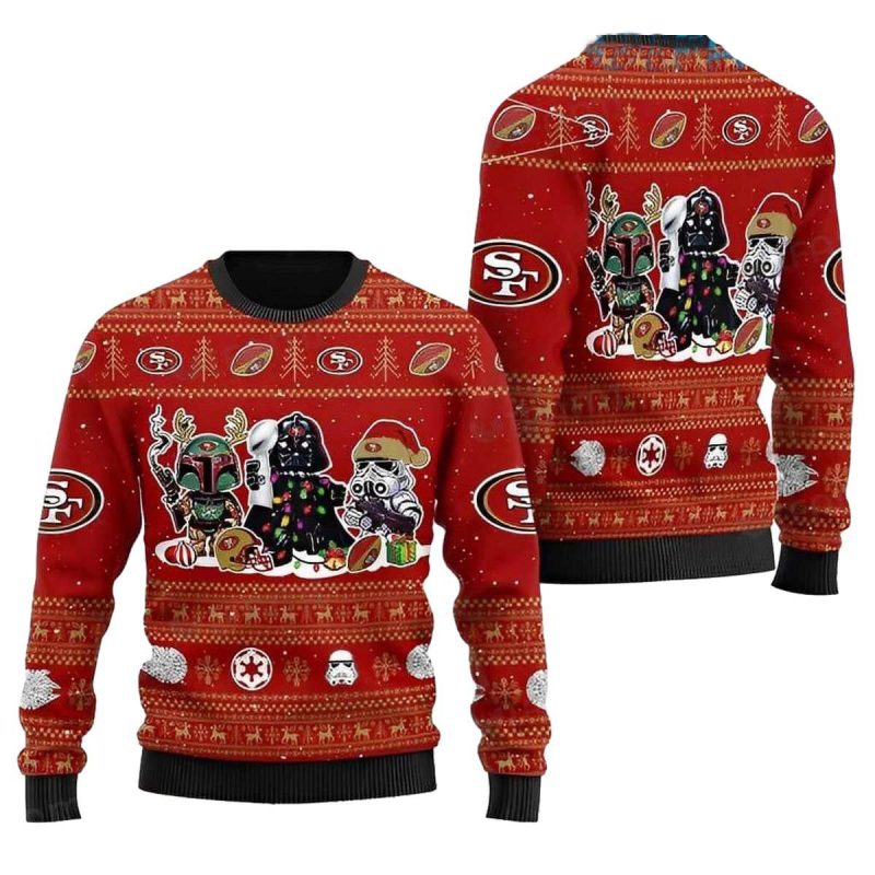 San Francisco 49Ers And Star Wars Ugly Sweater 1