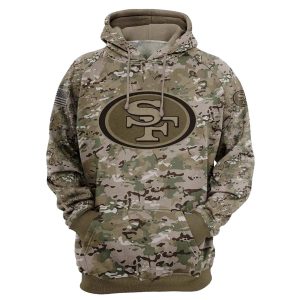 San Francisco 49ers Army Pattern AOP Hoodie
