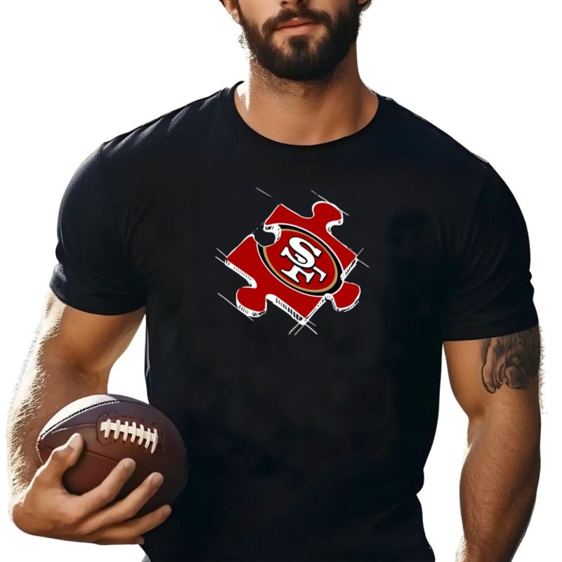 San Francisco 49Ers Autism Puzzle Shirt T Shirt 1 1