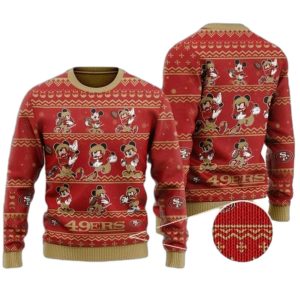 San Francisco 49ers Captain Mickey Mouse Ugly Sweater
