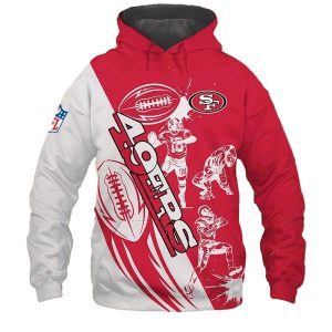 San Francisco 49ers Cartoon player cute AOP Hoodie