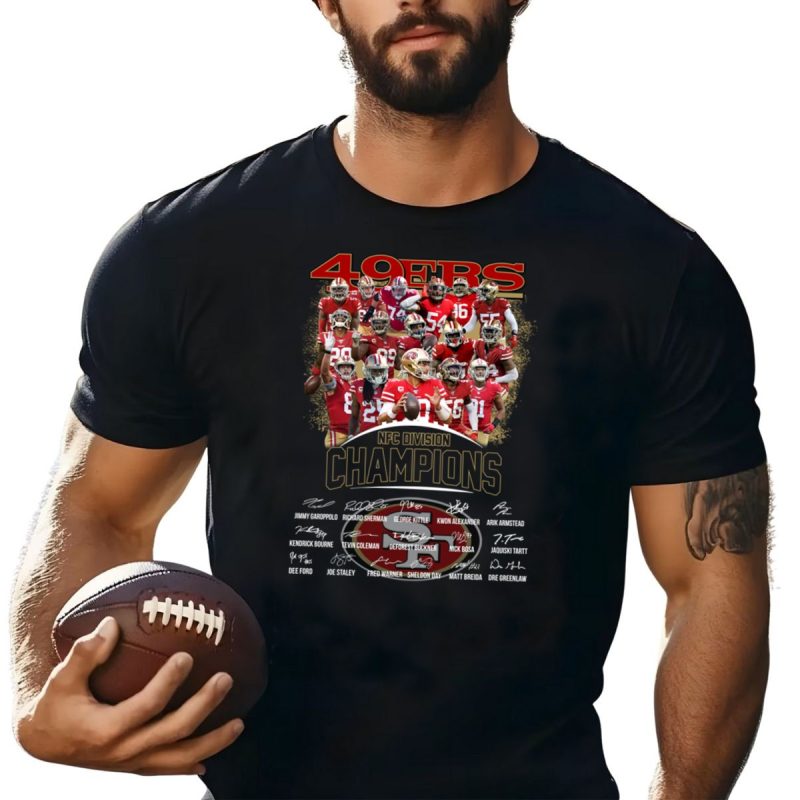 San Francisco 49Ers Champions Nfc Players Signature Shirt T Shirt 1 1