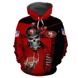 San Francisco 49ers Cute Death gift for Fans AOP Hoodie