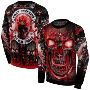 San Francisco 49ers Demonic Skull Red Black AOP Sweatshirt