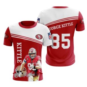 San Francisco 49ers George Kittle 85 AOP T-Shirt
