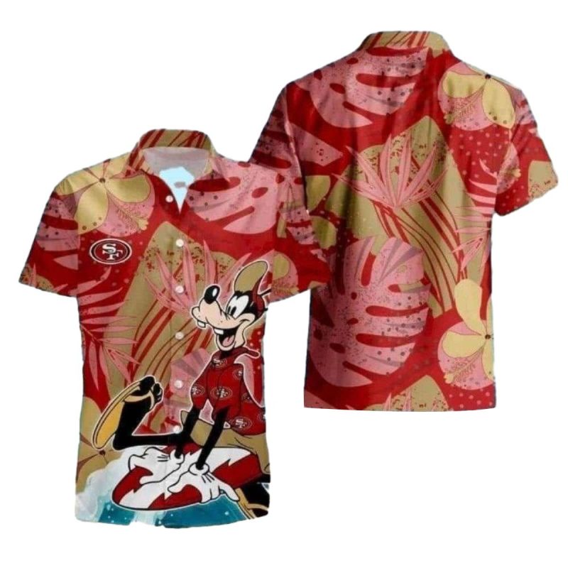 San Francisco 49Ers Goofy Adventure Hawaiian Shirt 1