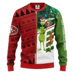 San Francisco 49ers Grinch And Scooby Doo Funny Christmas Gift Ugly Sweater