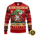 San Francisco 49ers Grinch Hand Christmas Ugly Sweater