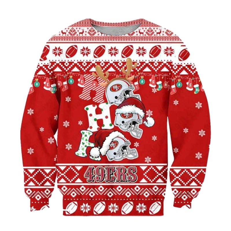 San Francisco 49Ers Ho Ho Ho Ugly Sweater 1