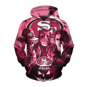San Francisco 49ers Horror Night Halloween AOP Hoodie